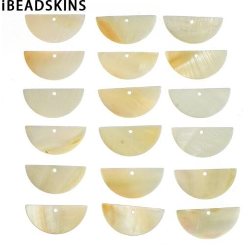 New arrival! 30x15mm 100pcs/lot shell semicircle-shape charms for Stud earring/earrings accessories/Earring parts