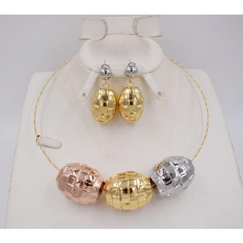 New High Quality Dubai Jewelry Set dubai Gold Nigerian Wedding African Jewelry Sets Parure Bijoux Femme