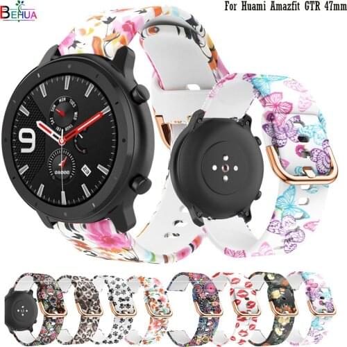 Watchband For Huami Amazfit GTR 47mm 42mm smart watch strap 20mm 22mm bracelet silicone Replacement For Amazfit bip/Stratos/Pace