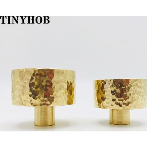 1 pc Handmade Solid Brass Handles For Kitchen Cabinets Bedroom Furniture Wardrobe Drawer Pull Handles Gold Hardware