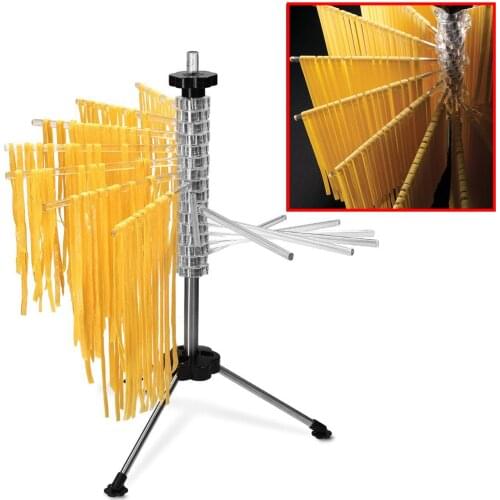 Hicook Pasta Drying Rack Collapsible Spaghetti Dryer Stand Noodles Drying Holder Hanging Rack Tall Spaghetti Noodle Dryer Stand