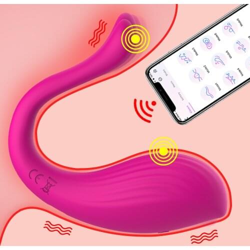 Vaginal Vibrator U Shape Wireless APP Remote Control Vibrating Clitoris Stimulator Massager Masturbation Sex Toys For Women