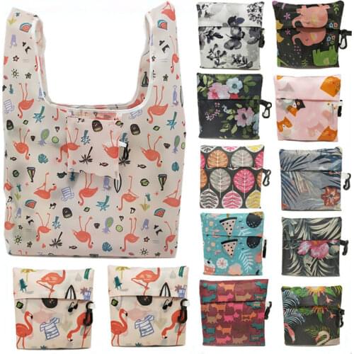 1 Piece Shoulder Shopper Bags 18 Styles Tumblr Graphic Ladies Shopping Bag Handbags Cloth Canvas Tote Bags Women Eco Reusable