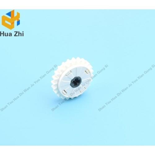 10PCS 76244 Gear 24 Tooth Clutch with Dark Bluish Gray CenterBuilding Blocks Parts MOC DIY Education Build Toys