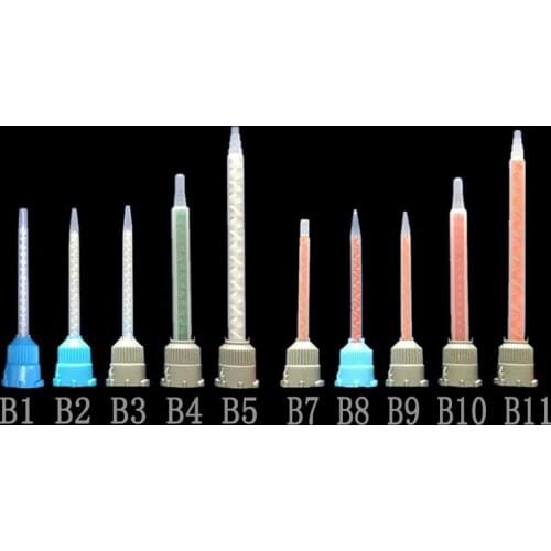 20pcs Epoxy Mixing Nozzle 74-112mm AB Glue Resin Mixing Tube 1:1 Static Mixer Mixing Nozzle for Two Component Glue Gun