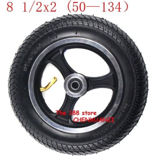 8 1/2x2(50-134) trye wheel Tire for Gas Scooter Electric Scooter kid gas/eletric Scooter, Pram Stroller (8' 1/2' x2 inch) wheel