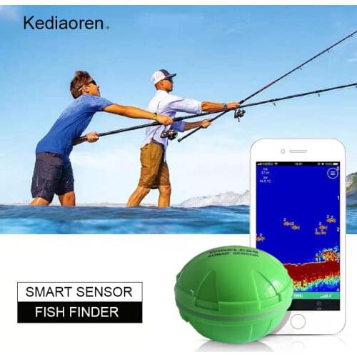 Wireless Bluetooth Sonar Echo Sounder Fishing Finder 50M 164 Feet Deeper Fish Finder Probe Lithium Battery iOS Android App
