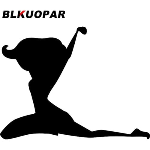 BLKUOPAR for Woman Sit Silhouette Car Stickers JDM Drift Dope Laptop Vinyl Decal Decals Campervan Decor DIY Sticker Car Styling