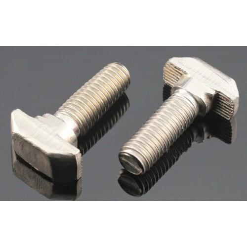 20 30 40 45 Type M5 M6 M8 bolt Alloy section Bar connector Bolt T Shape head aluminum structual steel bar For EU standard