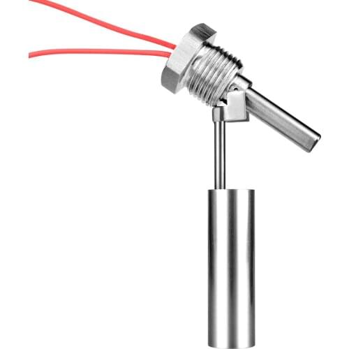 0-220V Stainless Steel Liquid Level Sensor 1/2Inch Male Thread Horizontal Float Switch Side Mount Water Level Sensor