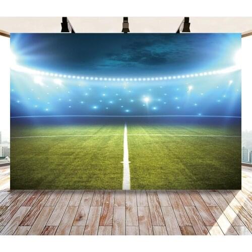 Birthday Party Baby Shower Backdrop Football Soccer Field Stadium Grassland Boy Photography Background For Photo Studio