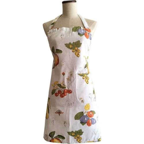 Fruits Vegetables Eggeplant Retro Kitchen Unisex Restaurant Bistro Cafe Work Cooking Apron Avental de Cozinha Divertido Pinafore