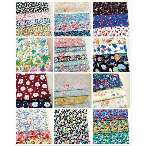 Cotton poplin printed cloth fashion womens shoes bag handicraft fabric