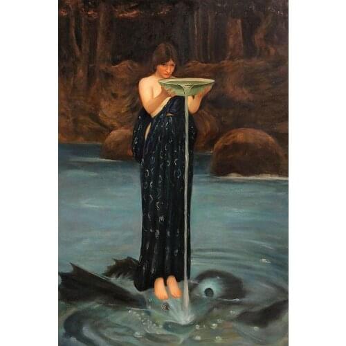 Impressionist Female Oil Painting Wall Decoration Art Painting Circe Invidiosa, 1892 by John William Waterhouse Painting