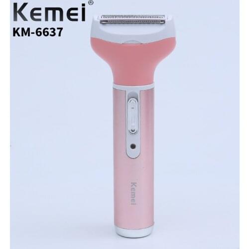 Kemei Professional Electric Shaver 4 In 1 Rechargeable Female Hair Implanter Hair Removal Machine Eyebrow Shaping Knife KM-6637