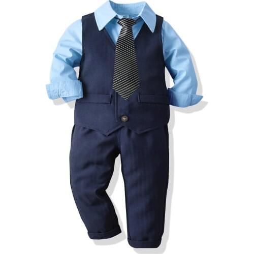 Baby Boy Clothes Set Boys Long Sleeve Shirts Kids Designer Clothes Outfit Set Suits Ropa Bebe Conjuntos Para Bebe Blusas Bonitas