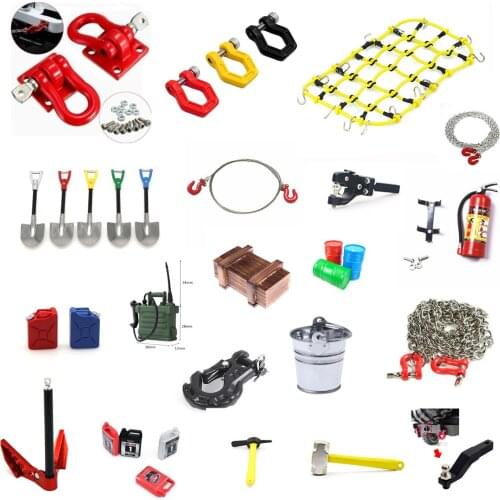 RC Car Metal Trailer Tow Hook Accessories for 1:10 RC Crawler Traxxas TRX4 TRX6 Axial SCX10 90046 AXI03007 Redcat MST Decoration