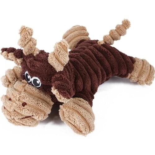 Cute Pet Dog Toys Chew Squeaker Animals Pet Toys Plush Puppy Honking Squirrel For Dogs Cat Chew Squeak Toy Clean Tooth Dog Toy