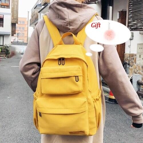 2019 Fashion Waterproof Nylon Backpack for Women Multi-Pocket Travel Backpacks Female School Bag for Teenage Girls Book Mochilas