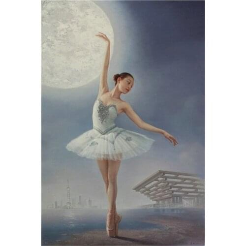 Mosaic needlework 3D diy diamond painting picture cross stitch square rhinestone drill embroidery patch Ballet dancer 6914R