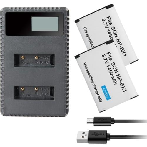 Np-Bx1 Battery for Sony DSC RX1 RX100 AS100V M3 M2 HX300 HX400 HX50 HX60 GWP88 AS15 WX350 BX1 Batterie /NP-BX1 Charger