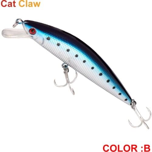 Cat Claw 37g 13cm Fishing Lure MINNOW Stick Bait Hard Bait Sea Bass Casting Super Shot Floating Trolling Wobblers Surface 405M