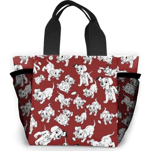 NOISYDESIGNS Dalmatian Dog Designer Handbag for Womens Mini Reusable Foldable Bag Female Girls Shopper Canvas Tote Shoulder Bag
