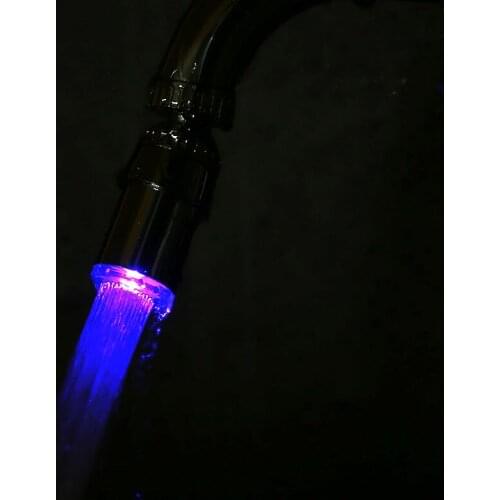 Temperature-controlled Led Faucet Light Temperature Sensor Intelligent LED Water Tap Water Faucets Nozzle Only Blue Color
