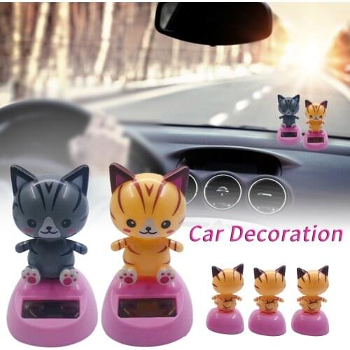 New Fashion Solar Powered Dancing Animal Swinging Animated Bobble Dancer Toy Car Decor Kids Toys Gift Car Accessories
