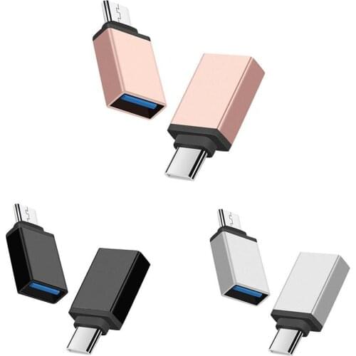 Universal Type-C to USB Adapter OTG Converter Head for Cell Phone Keyboard Mouse Fashion and Durable Aluminium Body Mini Size