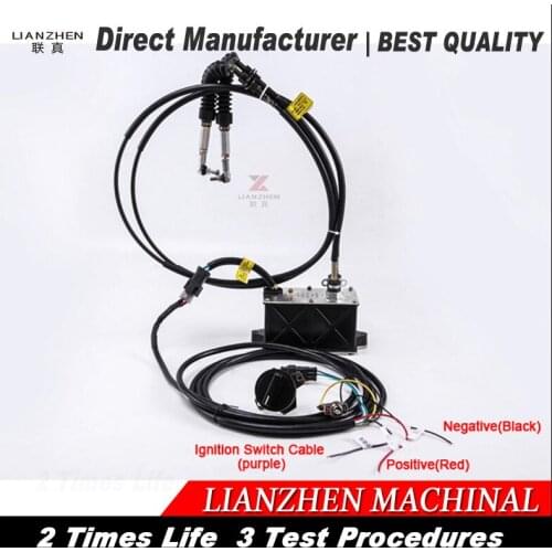 Universal Throttle Motor Double Cables Idle By Key Applicable to all excavator No need controller