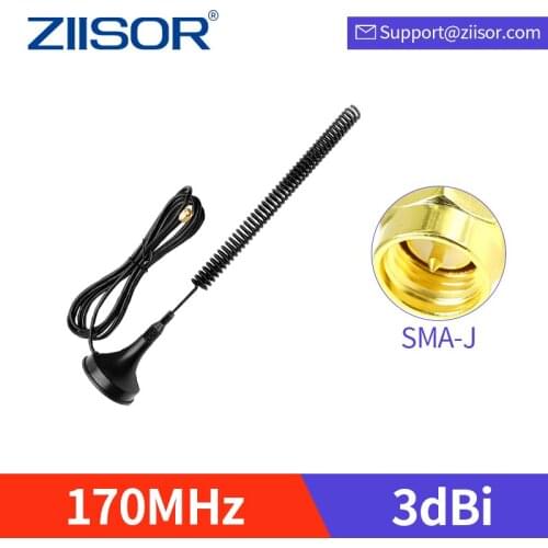 169MHz Antenna with Magnetic Base Omni 170MHz Antenna SMA Male Omnidirectional Antena DTU Wireless Module Aerial TX170-XP-200