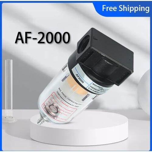 1/4 Source Processor AF2000 Copper Filter Air Pump Filter Pneumatic Components Air Compressor Oil-water Separator
