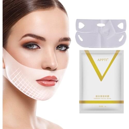 1pcs APPTI 4D V Face Chin Cheek Lift Thin Face-Lifting Bandage Facial Slimming Ear Hydrogel Neck Slimmer Beauty Skin Care Tools