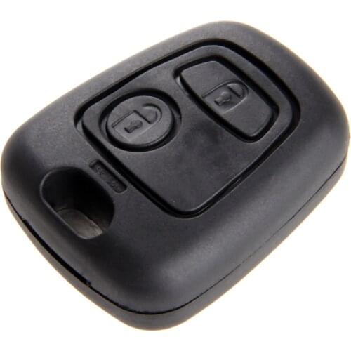 2 Button Auto Key Blank Fob Shell Replacement Case Cover For Peugeot 107 207 307 407 106 206 306 406 Citroen C1 C2 C3 C4 XSARA