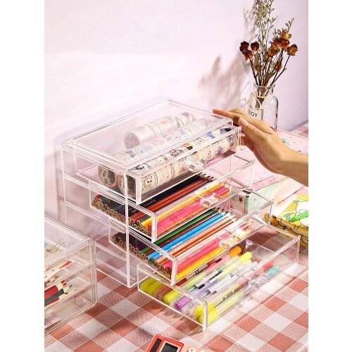 2021 Storage Rack Book Document Pencil Storage Holder Multilayer Expanding Box School Office Stationery Desktop Organizer