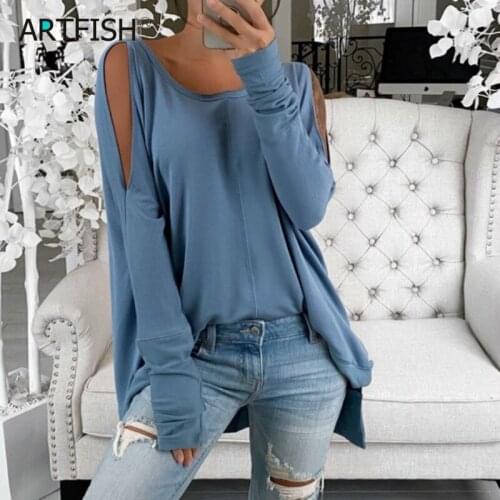 Женские рубашки с длинным рукавом Artfish China At AliExpress