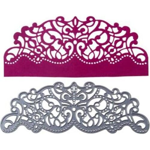 Freeshipping Making Scrapbook Greeting Card Decor Lace Hollow Frame Metal Cutting Dies Stencil Frame Embossing Template