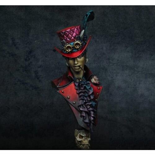 Resin Figure 1/10 ancient man with hat bust Model Unassambled Unpainted Figure Building Kit