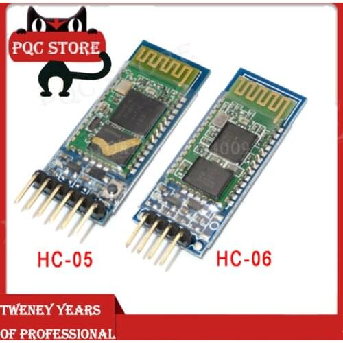 HC-05 HC05 Wireless Module For rduino Serial 6 Pin Bluetooth / HC-06 4 Pin RF Receiver Transceiver Module RS232 Master Slave
