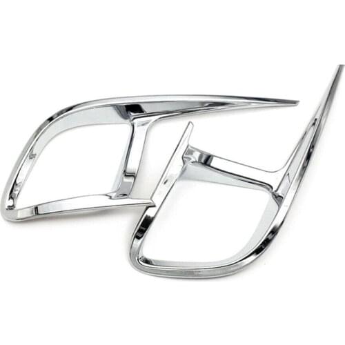 Car ABS Chrome Rear Bumper Lamp Cover Rear Fog Light Cover Trim for Toyota Highlander 2015-2020 Car Styling