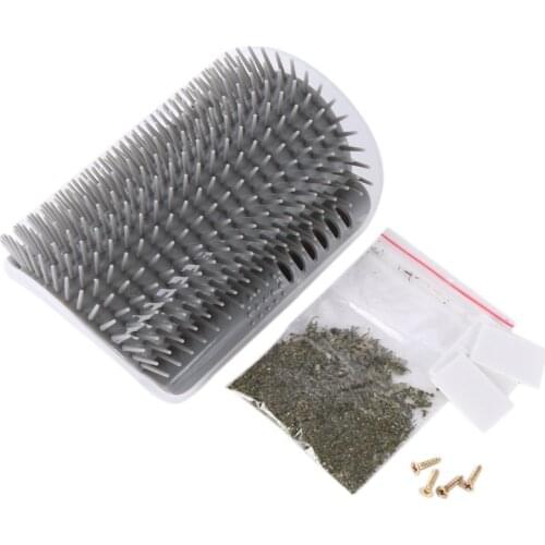 Pet cat Grooming Tool Hair Removal Brush Comb for Dogs Cats Hair Shedding Trimming Cat Massager with catnip