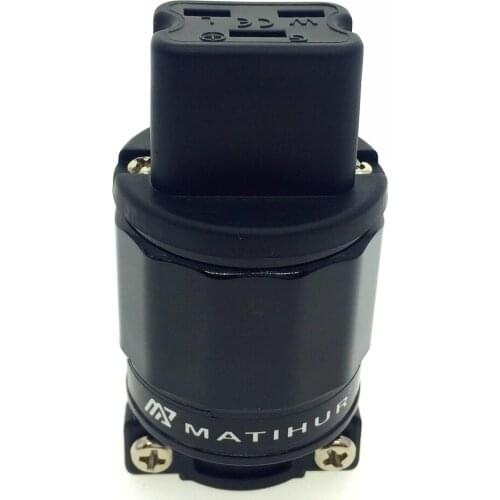 Mathur C19 Copper Gold Plated Audio Power IEC Connector Plug AC 20A Female Power Cord Audio Cable Connectors