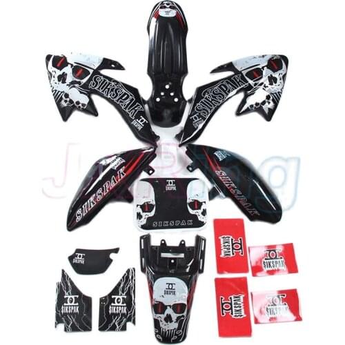 Racing 3M graphics decals kit and plastic covers fenders set for motorcycle XR CRF50 SSR70 DIRT PIT BIKES