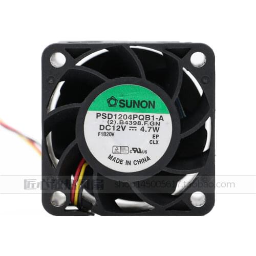 Original 4CM 4028 12V 4.7W ball bearing cooling fan PSD1204PQB1-A