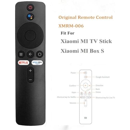 New XMRM-006 Original Remote Control For Xiaomi MI Box S MI Smart TV Stick MDZ-22-AB MDZ-24-AA Bluetooth Voice Google Assistant