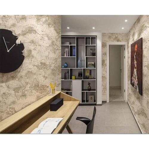 Beibehang wall papers home decor European fashion map living room bedroom background non-woven wallpaper papier peint mural 3d