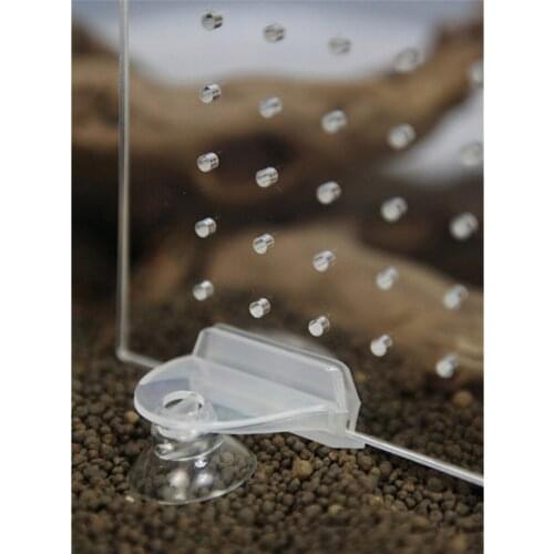 Clear Aquarium Suction Cups Fish Tank Breeding Separator 55x16x45mm