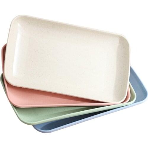 Rectangular Commercial Nordic Plate Creative Ins Plate Set Combination Household Dinner Plate Anti-fall