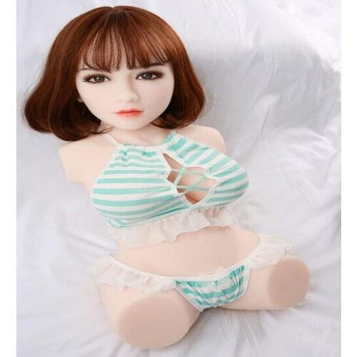 Tpe 41cm*17cm*14cm Real female mannequin Half body solid skeleton silicone doll inverted buttock jewelry cloth model sexy D206